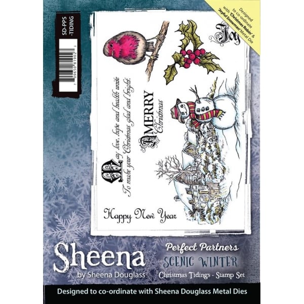 Sheena Perfect Partners Metal Die Joyful Snowman 